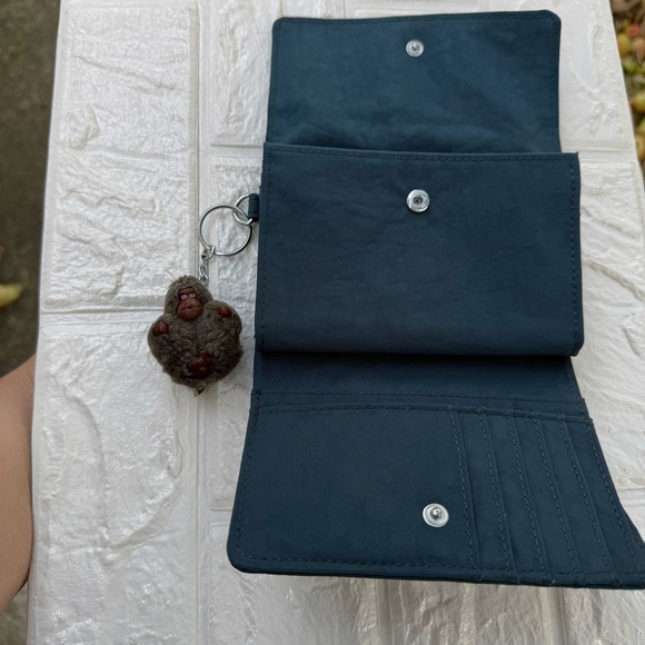 Kipling Blue Medium Organizing Trifold Wallet - Picture 2 of 10